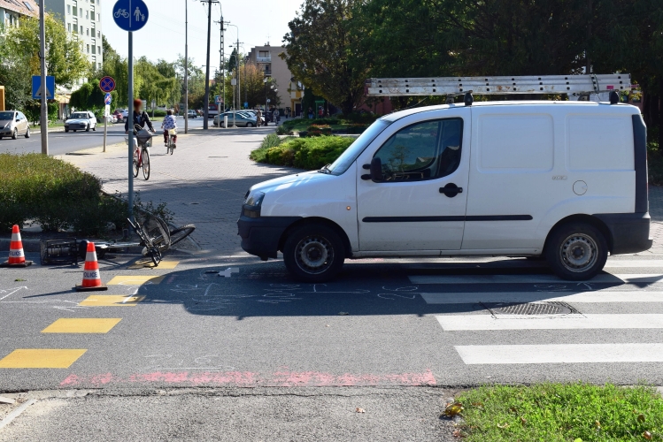 Baleset Orosházán 2017. szeptember 13-án.