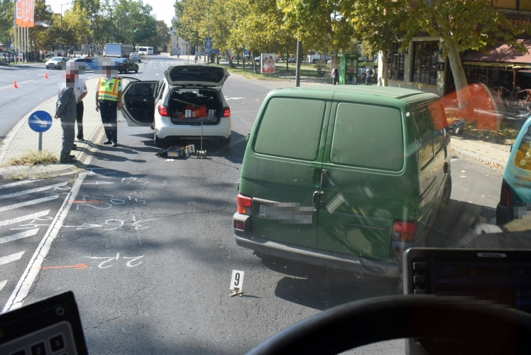 Baleset Békéscsabán, az Andrássy úton 2018. szeptember 18-án