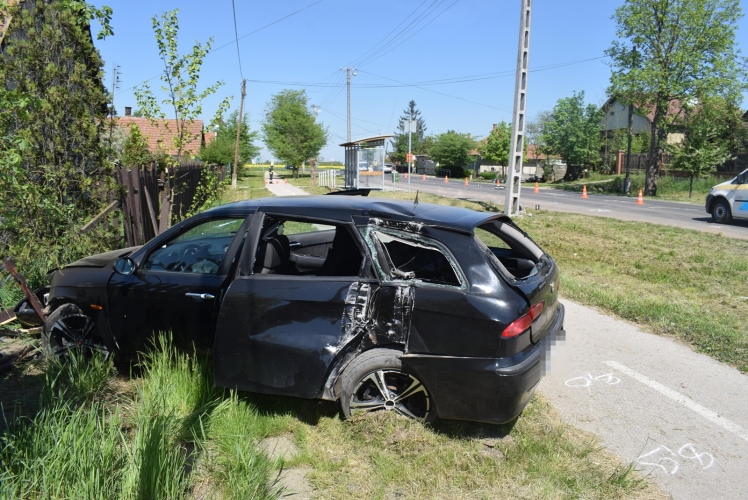 baleset Békésen, a Táncsics utcán 20180421