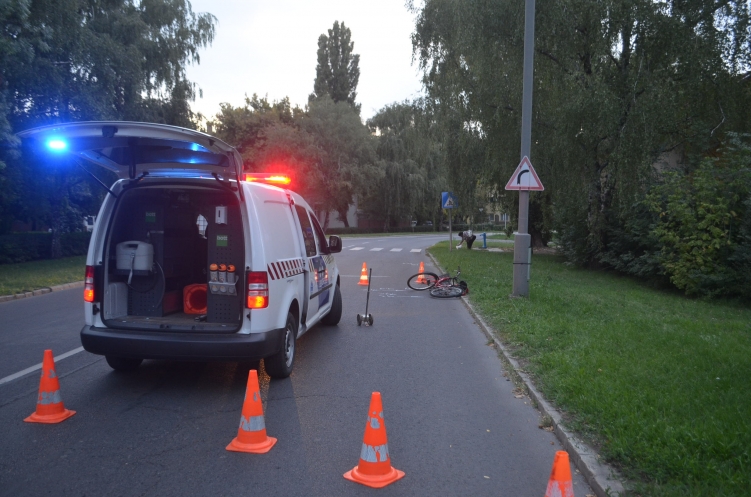 Baleset 2017. szeptember 10-én Békéscsabán, a Kazinczy utcában