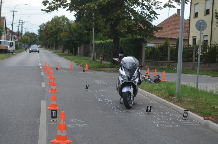 Baleset Békéscsabán (2017.08.07.)