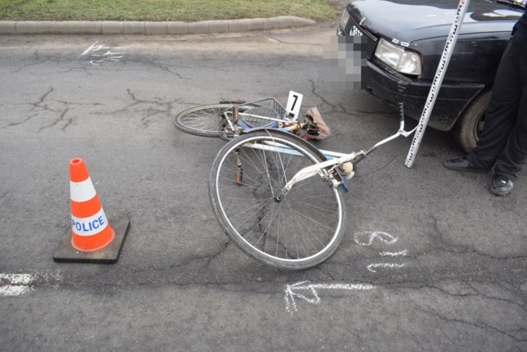 Közlekedési baleset Mezőberényben, 2018. január 19-én.