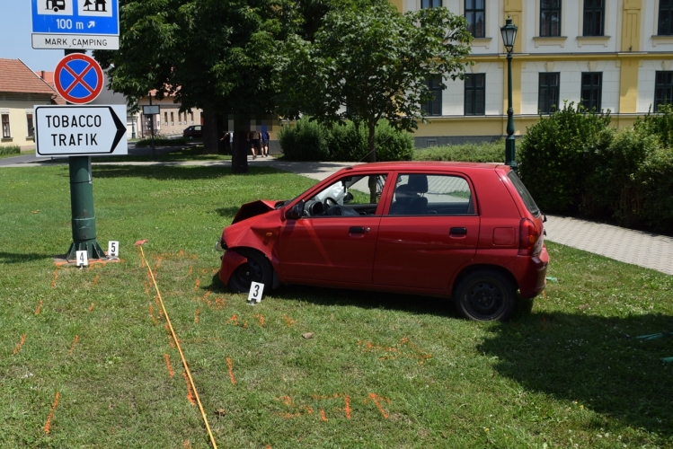 baleset Gyula, Kossuth Lajos utca 20190627