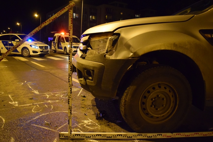 Baleset Békéscsabán, 2018. január 18-án.