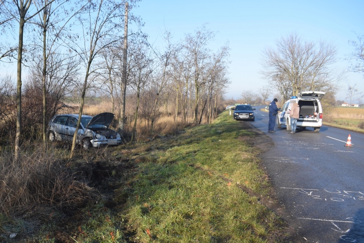 baleset Orosháza külterületén, 2018. január 3-án