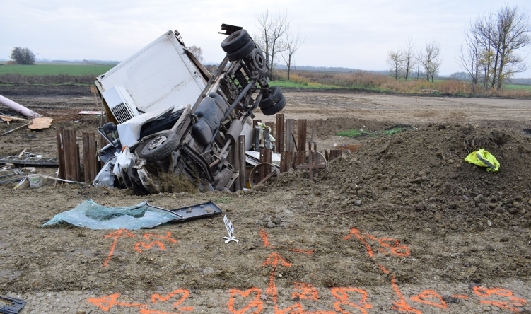 Baleset Szarvason 2017. november 11-én.