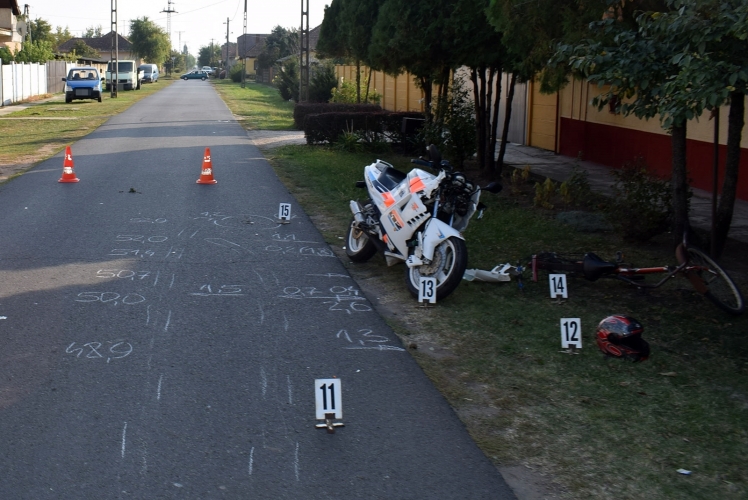 baleset Újkígyóson, 2018. október 11-én