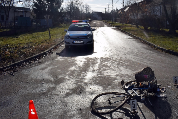 baleset Békésen 2018. december 10-én