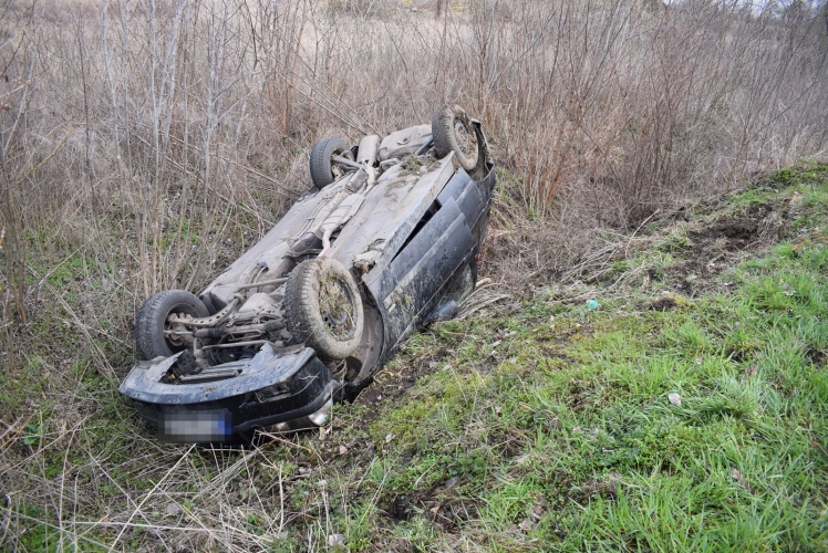 Baleset Bélmegyer külterületén, 2018. március 27-én.