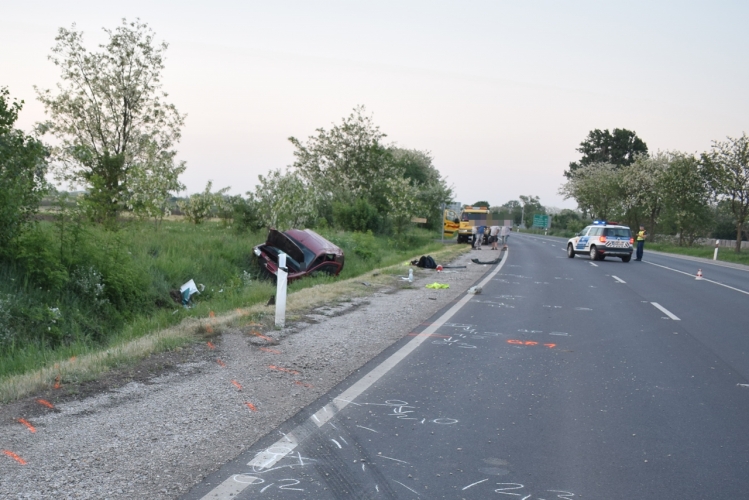 Baleset Orosháza közelében, 2018. május 2-án