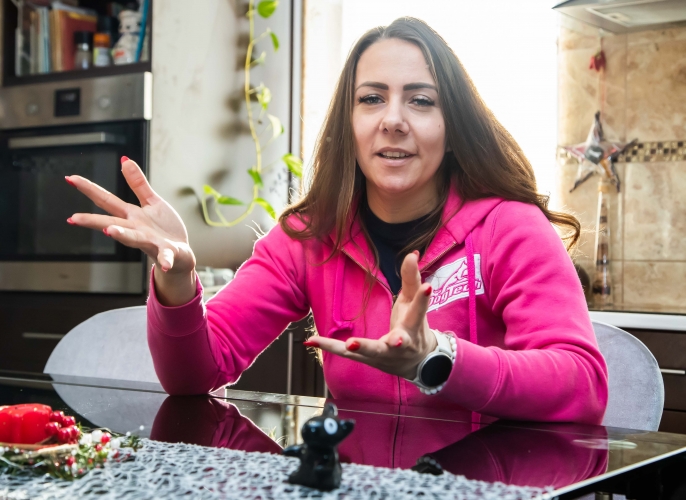 Rácz Andrea főtörzsőrmester